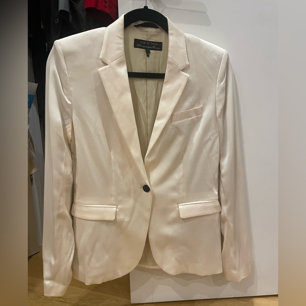 Cream Rag And Bone Blazer